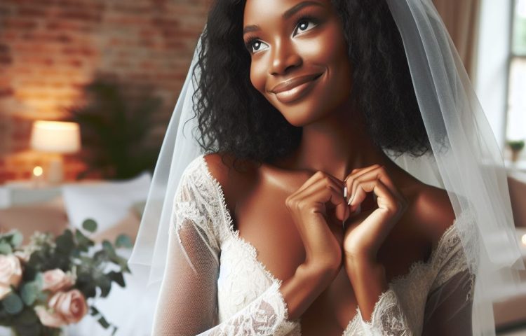 Image of a 30+ single lady in a wedding dress wishing to be married